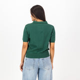 Springboks Knitted SS Ladies Polo-OS Green