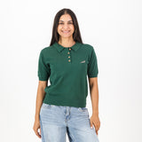 Springboks Knitted SS Ladies Polo-OS Green