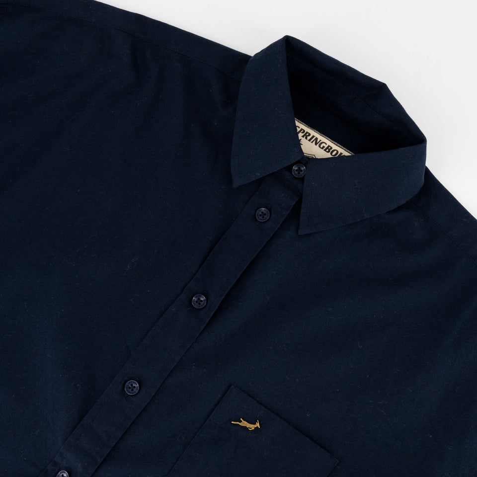 Springboks Ladies Oxford Shirt-Navy