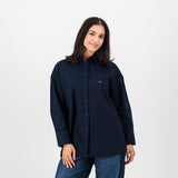 Springboks Ladies Oxford Shirt-Navy
