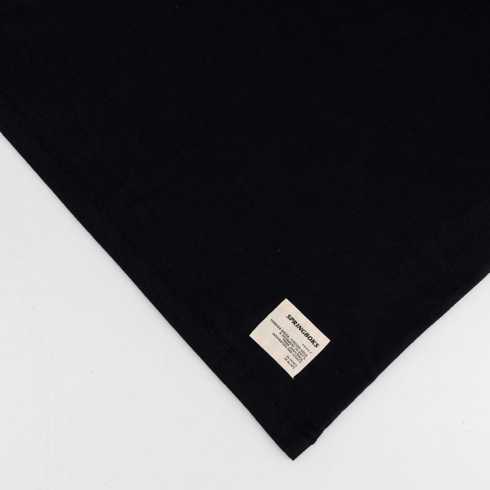 Springboks LC EMB Regular Crew Tee - Black