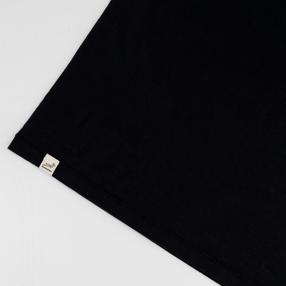 Springboks LC EMB Regular Crew Tee - Black