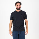 Springboks LC EMB Regular Crew Tee - Black