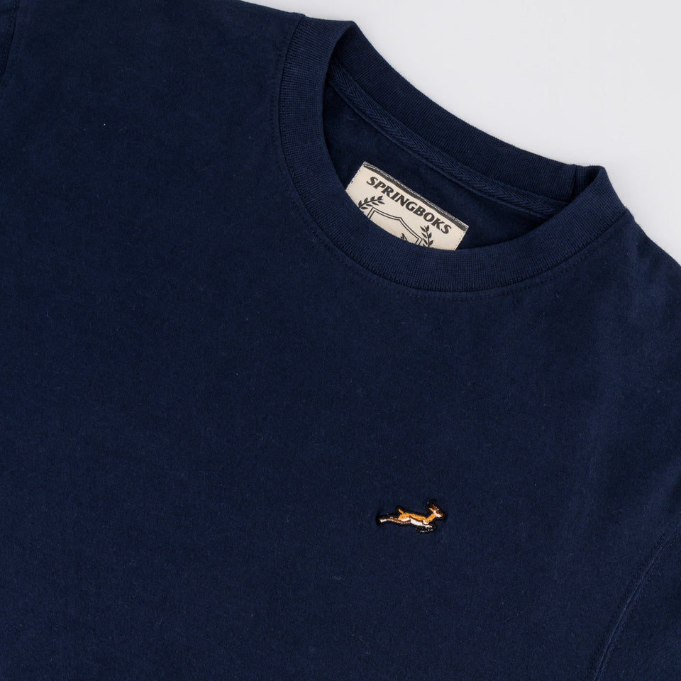Springboks LC EMB Regular Crew Tee - Navy