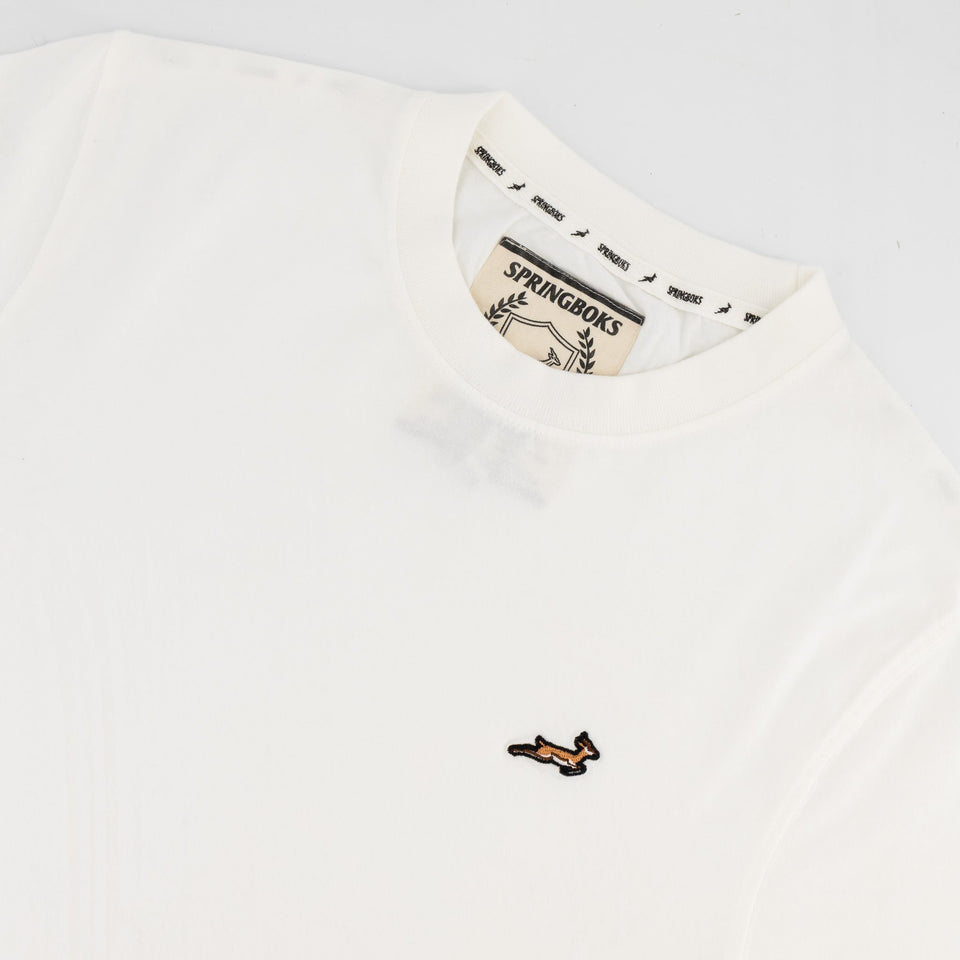 Springboks LC EMB Regular Crew Tee - White
