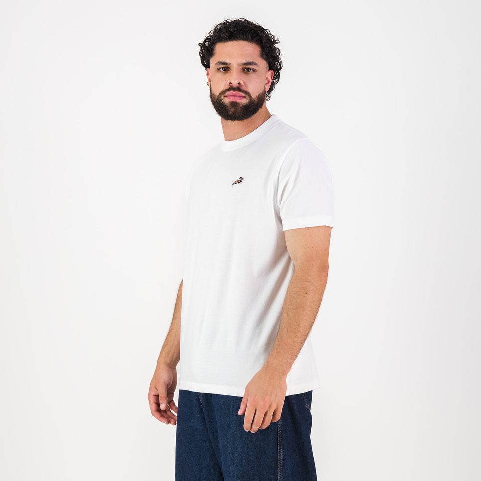 Springboks LC EMB Regular Crew Tee - White