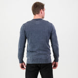 Springboks Overdyed Crew Neck Knit - Navy
