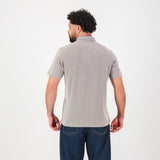 Springboks Pique Striper SS Polo - Tobacco Brown