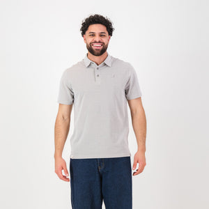 Springboks Pique Striper SS Polo - White