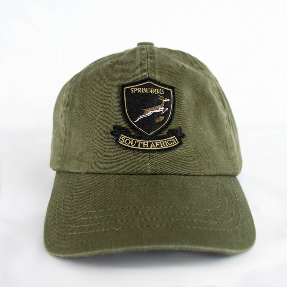 Springboks Shield Dad Cap - Military Olive