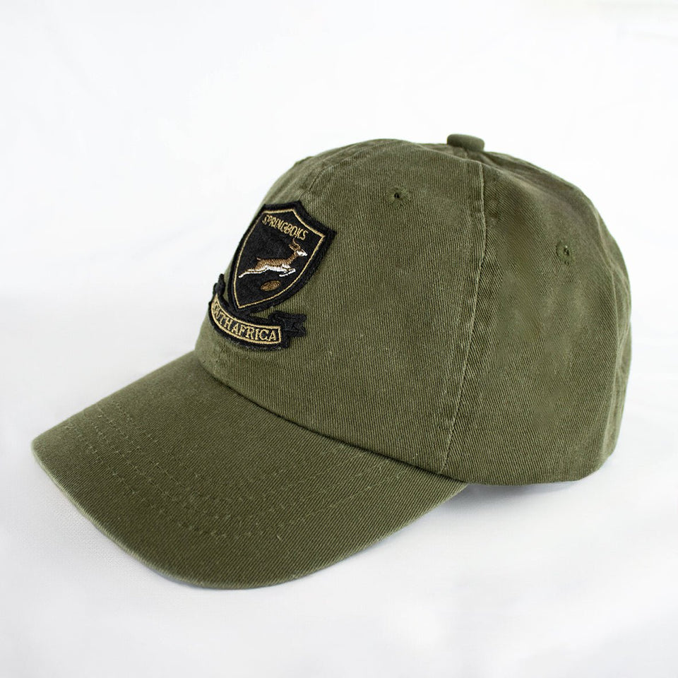 Springboks Shield Dad Cap - Military Olive