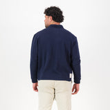 Springboks SML EMB LS Polo-Navy