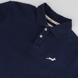 Springboks SML EMB LS Polo-Navy