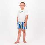 Springboks Stripe Print Kids Swim Shorts - Skyway