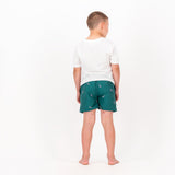 Springboks Summer Pop Print Kids Swim Shorts - Teal
