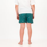 Springboks Summer Pop Print Kids Swim Shorts - Teal