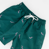 Springboks Summer Pop Print Kids Swim Shorts - Teal