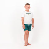 Springboks Summer Pop Print Kids Swim Shorts - Teal