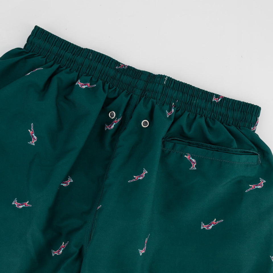 Springboks Summer Pop Print Swim Shorts - Teal