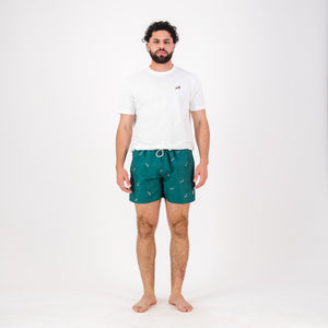 Springboks Summer Pop Print Swim Shorts - Teal