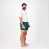Springboks Summer Pop Print Swim Shorts - Teal