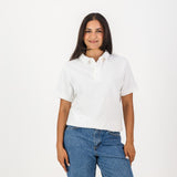 Springboks Tonal Embroidery SS Polo- White