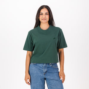 Springboks Tonal SML EMB Bok Crew Tee-OS Green