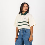 Springboks Twill Hoop SS Crop Rugby Jersey - Sugar Sizzle