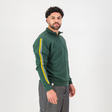 Springboks Twill SLV Quarter Zip Sweat - OS Green