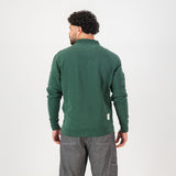 Springboks Twill SLV Quarter Zip Sweat - OS Green