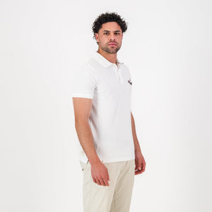 Springboks Vintage SB EMB 2 B SS Polo - White