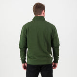 Springboks Word Quarter Zip Sweat - Military Olive