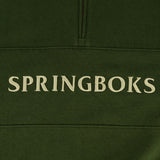 Springboks Word Quarter Zip Sweat - Military Olive