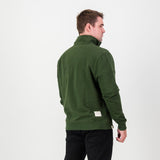Springboks Word Quarter Zip Sweat - Military Olive