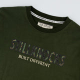 Stillknocks Built Diff Regular Crew Tee-Military Olive